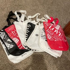 set of 8 Lululemon bags